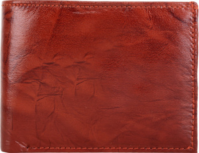 

MenStylam Boys Brown Artificial Leather Wallet(3 Card Slots), Reddish brown