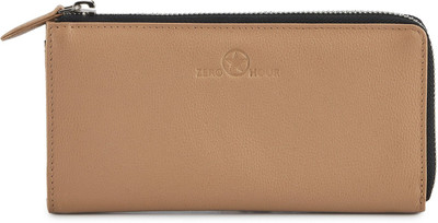 

Zero Hour Women Casual Beige Genuine Leather Wallet(8 Card Slots), Biege