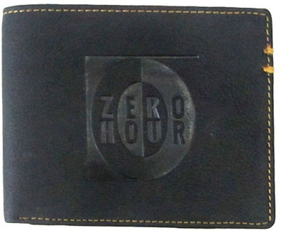 

Zero Hour Men Casual Black Genuine Leather Wallet(3 Card Slots)