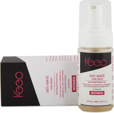 

Keeo Intimate Wash For Women With Tea Tree Oil, Lavender Oil, Apple Cider Vinegar & Aloe Vera Extract (120 Ml) Intimate Foam(120 ml, Pack of 1)
