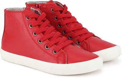 

United Colors of Benetton Boys & Girls Lace Sneakers(Red, 902