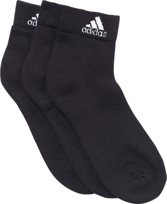 ADIDAS Men Solid Ankle Length(Pack of 3)
