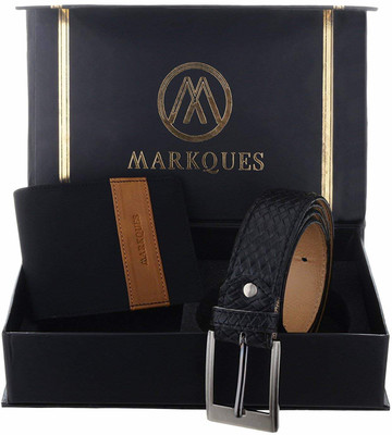 

MARKQUES Belt, Wallet Combo(Black)
