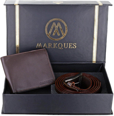 

MARKQUES Belt, Wallet Combo(Brown)