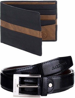 

MARKQUES Belt, Wallet Combo(Black)