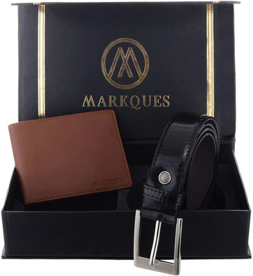 

MARKQUES Belt, Wallet Combo(Tan, Black)