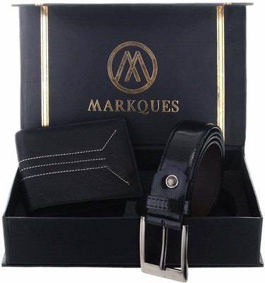 

MARKQUES Belt, Wallet Combo(Black)