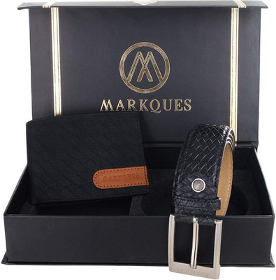 

MARKQUES Belt, Wallet Combo(Black)