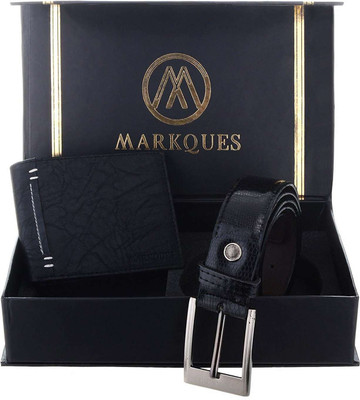

MARKQUES Belt, Wallet Combo(Black)