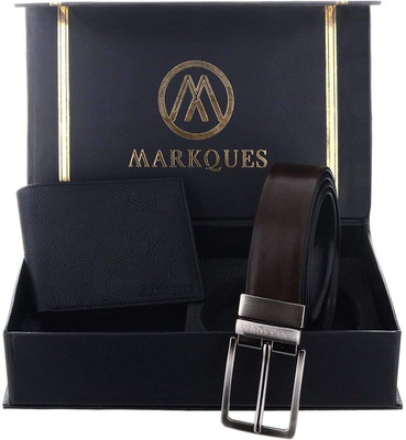 

MARKQUES Belt, Wallet Combo(Black, Brown)