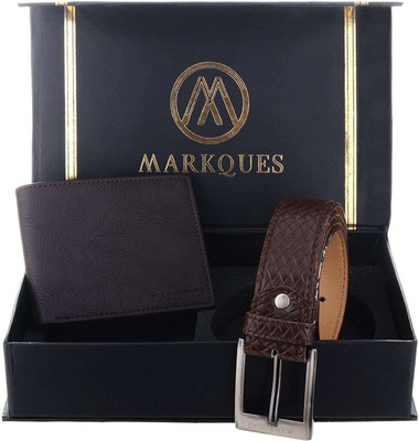 

MARKQUES Belt, Wallet Combo(Brown)