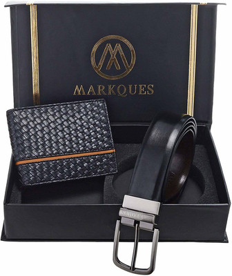 

MARKQUES Belt, Wallet Combo(Black, Brown)
