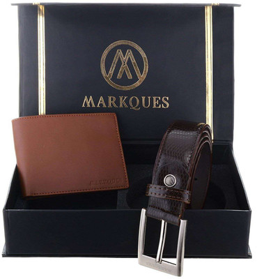 

MARKQUES Belt, Wallet Combo(Tan, Brown)
