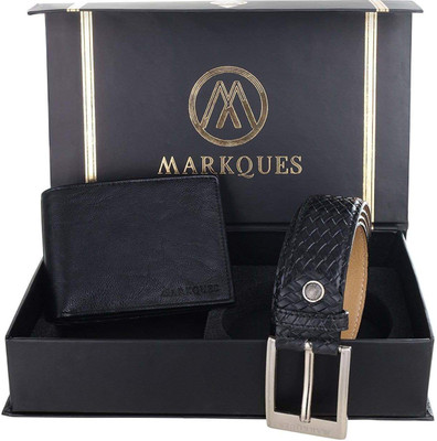 

MARKQUES Belt, Wallet Combo(Black)