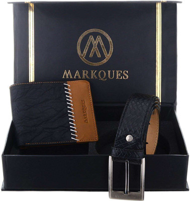 

MARKQUES Belt, Wallet Combo(Black)