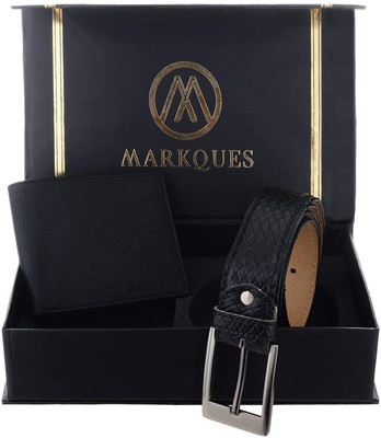 

MARKQUES Belt, Wallet Combo(Black)