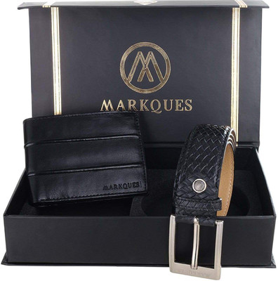 

MARKQUES Belt, Wallet Combo(Black)