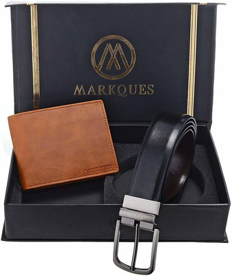 

MARKQUES Belt, Wallet Combo(Tan, Black, Brown)