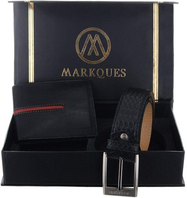 

MARKQUES Belt, Wallet Combo(Black)