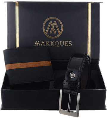 

MARKQUES Belt, Wallet Combo(Black)