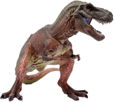 

Shoppernation Tyrannosaurus T-Rex Dinosaur Toy 9 Inch - Brown (1TNG152) - Big Realistically Detailed Animal Figure(Multicolor)