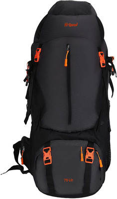 

Hi-Speed Grey Mountain Rucksack/Hiking/Trekking/Camping Bag/Backpack with Rain Cover 70 Backpack(Grey)
