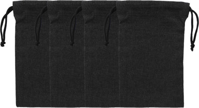 

Rawpockets Canvas Fabric Multipurpose Bag(Black, 5 L)