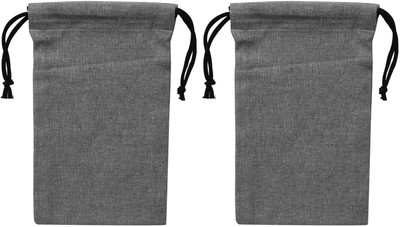 

Rawpockets Rawbags 'Grandma Multi-Purpose Grey Colour Drawstring bag(Pack of 2)', reusable 100% Cotton Eco-Friendly |Natural colour|Eco bag |Canvas Fabric (Nursery/Play School) Multipurpose Bag(Grey, 5 L)