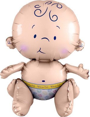 

Wanna Party Printed Sitting Baby Balloon 15" A75 35202 Balloon(Multicolor, Pack of 1)