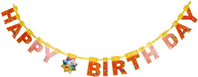 

Party Butiko Winne The Pooh Theme Designer Birthday Banners Hangings Decaorations For Birthday Theme Parties - BDayBanner2_20180859 Banner(1 ft, Pack of 1)