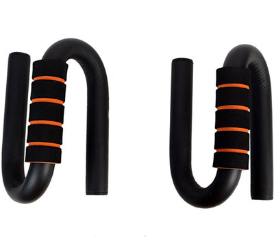 

Tiipro S Shape Push Up Bar Stand (Pair) Soft Grips Handle - Black Push-up Bar(Black)