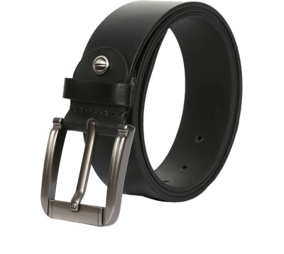 

Hawkeyed Men Casual Black Genuine Leather Belt