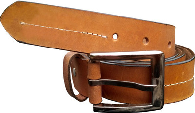 

Tamanna Men Casual, Formal, Evening, Party Tan Genuine Leather Belt