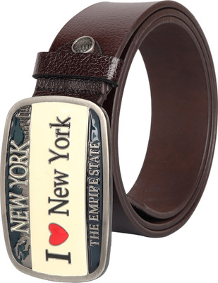 

SRI Men Party Brown Artificial Leather Belt