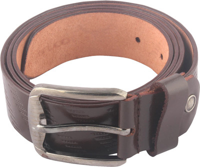 

Hidelink Men & Women Casual Brown Genuine Leather Belt, Deep brown