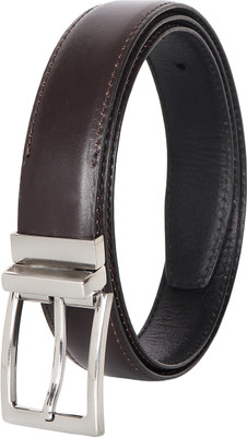

Universal Craft Men Formal Brown Genuine Leather Reversible Belt, Black;brown