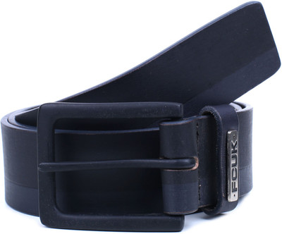 

French Connection Men Blue Genuine Leather Belt, Navy