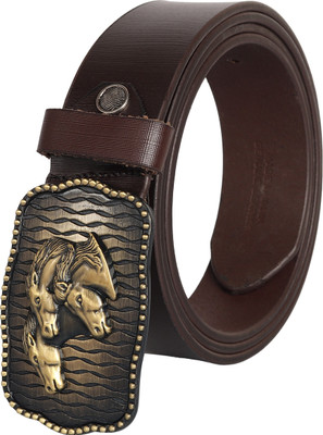 

SRI Men Party Brown Artificial Leather Belt
