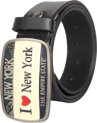 

SRI Men Party Black Artificial Leather Belt