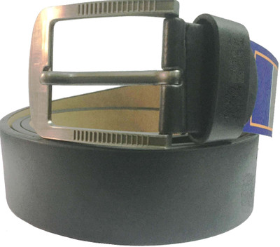

geetatrader Men Casual Black Artificial Leather Belt