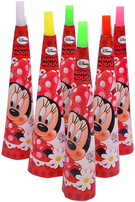 

Party Butiko Minnie Mouse Theme Long Blowout 6 Pcs For Minnie Mouse /Minnie Mouse Party Supplies - Blowuot1_20180828(Set of 1)