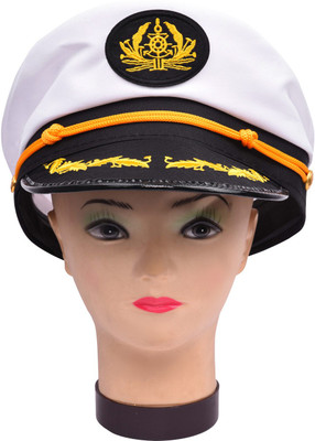 

Party Butiko Adults Unisex Adjustable Captain/Admiral/Sailor Cap/Hat for Cosplay or Theme Party Fancy dress Accessory(Set of 1)