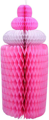 

Party Butiko Pink Adorable Baby Shower Feeding Bottle Tissue Paper Honeycomb Hanging Decor - Hanging1_20180845(Set of 1)