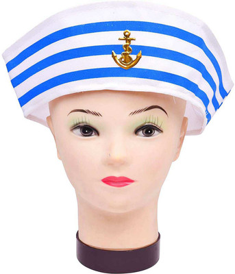 

Party Butiko Adults' Sailor Cap Doughboy Hat For Fancy Dress Cosplay Theme Party Accessory(Set of 1)