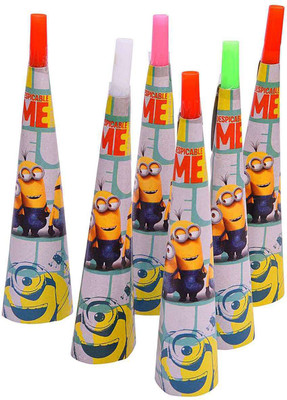 

Party Butiko Minion Theme Long Blowout 6 Pcs For Minion /Minion Party Supplies - Blowuot1_20180827(Set of 1)