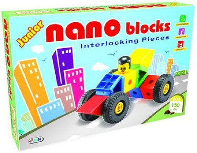 

Nabhya Nano Junior Learning Educational Construction Building Interlocking Blocks Toy For Kids Age 2 To 6(Multicolor)