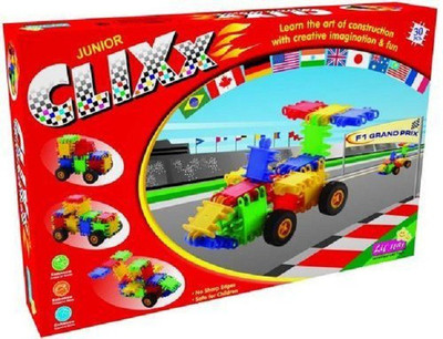 

Nabhya Clix Car Interlocking Educational Learning Construction Building Car Racing Scenario Toy For Kids(Multicolor)