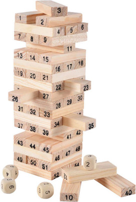 

kidoz kingdom 54 PIECES WOODEN BLOKS-JENGA(Multicolor)