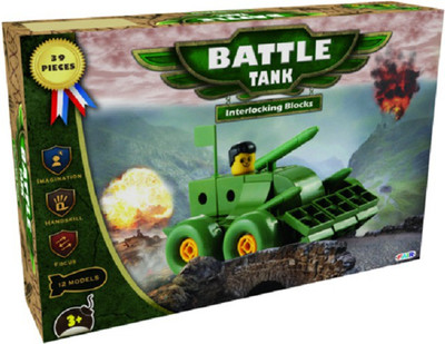

Nabhya Battle Tank Learning Educational Construction Building Interlocking Blocks Toy For Kids Age 2 To 6(Multicolor)