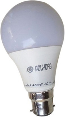 Polycab 7 W Basic Round B22 LED Bulb(White, Pack of 4)